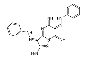 5,7-diimino-3,6-bis(phenylhydrazinylidene)pyrazolo[1,5-a]pyrimidin-2-amine结构式