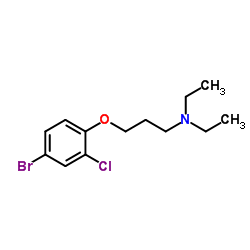 3-(4-Bromo-2-chlorophenoxy)-N,N-diethyl-1-propanamine Structure