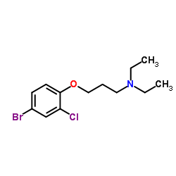 3-(4-Bromo-2-chlorophenoxy)-N,N-diethyl-1-propanamine结构式