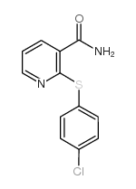 2-[(4-CHLOROPHENYL)THIO]NICOTINAMIDE Structure