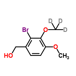 {2-Bromo-4-methoxy-3-[(2H3)methyloxy]phenyl}methanol结构式