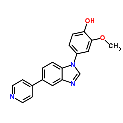 2-Methoxy-4-[5-(4-pyridinyl)-1H-benzimidazol-1-yl]phenol图片