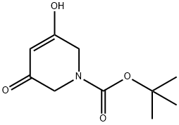 3-羟基-5-氧代-5,6-二氢吡啶-1(2H)-甲酸叔丁酯结构式