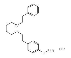 2-[2-(4-methoxyphenyl)ethyl]-1-phenethyl-piperidine结构式