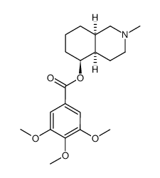 9rH-5t-(3,4,5-Trimethoxybenzoyloxy)-2-methyl-cis-decahydroisochinolin结构式