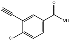 4-氯-3-乙炔基苯甲酸结构式