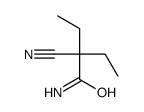 2-Cyano-2-ethyl-butyramide Structure