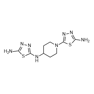 N2-(1-(5-Amino-1,3,4-thiadiazol-2-yl)piperidin-4-yl)-1,3,4-thiadiazole-2,5-diamine Structure