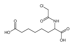 N-Chloracetyl-D,L-α-aminosuberinsaeure Structure