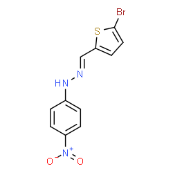 1-[(5-bromo-2-thienyl)methylene]-2-(4-nitrophenyl)hydrazine structure