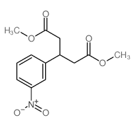 dimethyl 3-(3-nitrophenyl)pentanedioate结构式