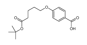 4-[5-[(2-methylpropan-2-yl)oxy]-5-oxopentoxy]benzoic acid Structure