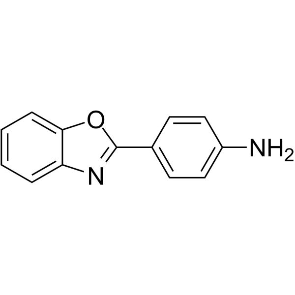 4-(苯并[d]恶唑-2-基)苯胺结构式