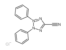 2,3-DIPHENYL-5-CYANOTETRAZOLIUM CHLORIDE结构式