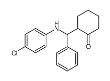 2-[(4-chloroanilino)-phenylmethyl]cyclohexan-1-one结构式