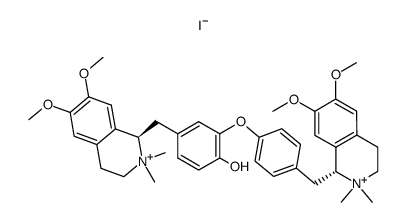 (1'R)-12-hydroxy-6,7,6'-trimethoxy-2,2,2',2',18'-pentamethyl-8,18'-seco-berbamanediium, diiodide结构式