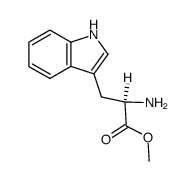 (R)-2-氨基-3-(1H-吲哚-3-基)丙酸甲酯结构式