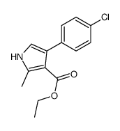 ethyl 4-(4-chlorophenyl)-2-methyl-1H-pyrrole-3-carboxylate结构式