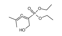 diethyl (1-hydroxy-4-methylpenta-2,3-dien-2-yl)phosphonate Structure