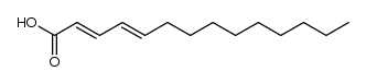 2,4-(E,E)-tetradecadienoic acid结构式