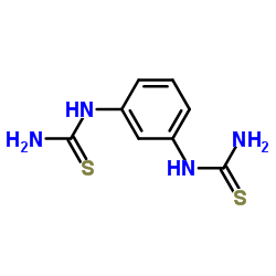 1,3-亚苯基-二(2-硫脲)结构式