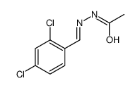 N-[(2,4-dichlorophenyl)methylideneamino]acetamide Structure