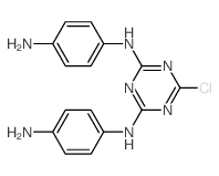 1,3,5-Triazine-2,4-diamine,N2,N4-bis(4-aminophenyl)-6-chloro- structure