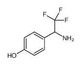 4-(1-AMINO-2,2,2-TRIFLUORO-ETHYL)-PHENOL structure
