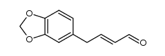 (2E)-3-(3',4'-methylenedioxy)phenyl acrylaldehyde结构式