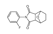 (3aS,4R,7S,7aR)-2-(2-fluorophenyl)-3a,4,5,6,7,7a-hexahydro-octahydro-1H-4,7-epoxyisoindole-1,3-dione结构式