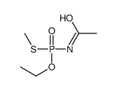 N-[ethoxy(methylsulfanyl)phosphoryl]acetamide结构式