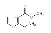 3-Furancarboxylic acid, 2-(aminomethyl)-, methyl ester结构式