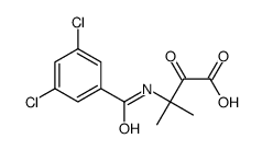 3-[(3,5-dichlorobenzoyl)amino]-3-methyl-2-oxobutanoic acid结构式
