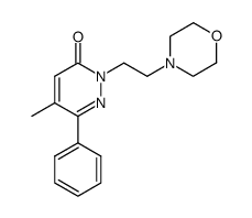 5-Methyl-2-(2-morpholinoethyl)-6-phenyl-3(2H)-pyridazinone结构式