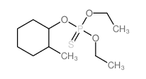 diethoxy-(2-methylcyclohexyl)oxy-sulfanylidene-phosphorane Structure