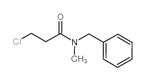N-benzyl-3-chloro-N-methylpropanamide structure