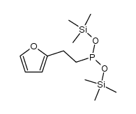 bis(trimethylsilyl) 2-(2-furyl)ethylphosphonite Structure