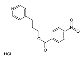 3-pyridin-4-ylpropyl 4-nitrobenzoate,hydrochloride Structure