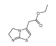 (5,6-dihydro-imidazo[2,1-b]thiazol-3-yl)-acetic acid ethyl ester Structure