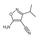 4-Isoxazolecarbonitrile,5-amino-3-(1-methylethyl)-(9CI) structure