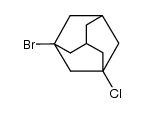 1-bromo-3-chloroadamantane结构式