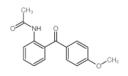 N-[2-(4-methoxybenzoyl)phenyl]acetamide结构式