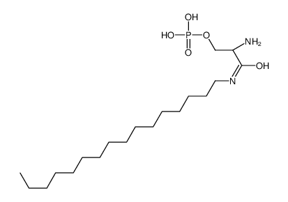 [(2S)-2-amino-3-(hexadecylamino)-3-oxopropyl] dihydrogen phosphate Structure