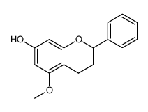3,4-Dihydro-5-methoxy-2-phenyl-2H-1-benzopyran-7-ol结构式