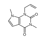 1-Allyl-3,7-dimethyl-1H-pyrrolo[2,3-d]pyrimidine-2,4(3H,7H)-dione Structure