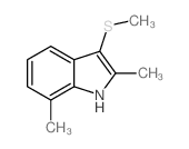 1H-Indole,2,7-dimethyl-3-(methylthio)- structure