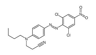 3-[N-butyl-4-[(2,6-dichloro-4-nitrophenyl)diazenyl]anilino]propanenitrile结构式