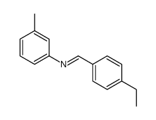 1-(4-ethylphenyl)-N-(3-methylphenyl)methanimine结构式