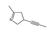 5-Methyl-3-(1-propyn-1-yl)-3,4-dihydro-2H-pyrrole结构式