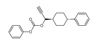 1-[1-(trans-4-Phenylcyclohexyl)2-propinyl]phenylcarbonat结构式